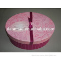 2014 pink beautiful round paper box carrier for gift